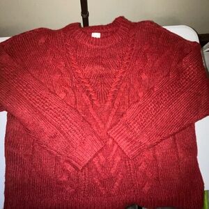 a new day Rich Red Crewneck Sweater